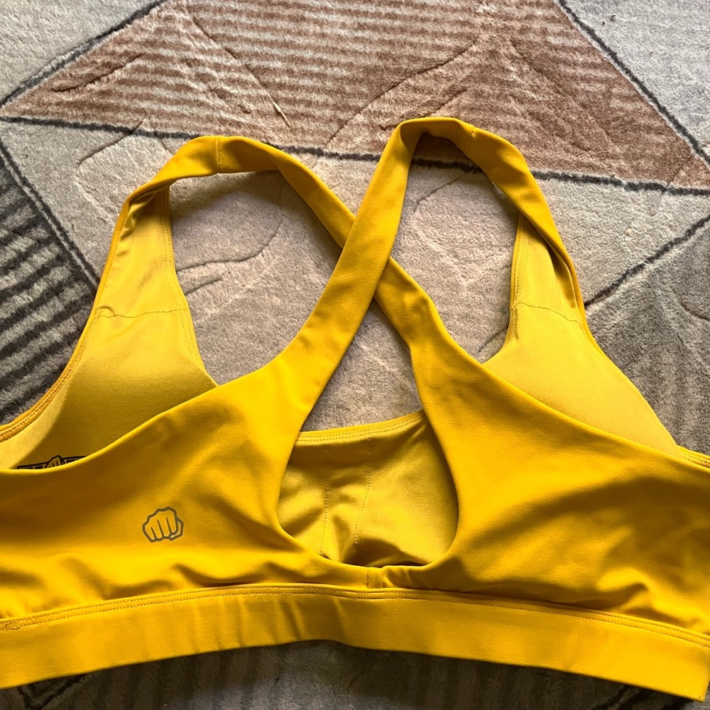 Yellow Sports Bra - Picture 2 of 3